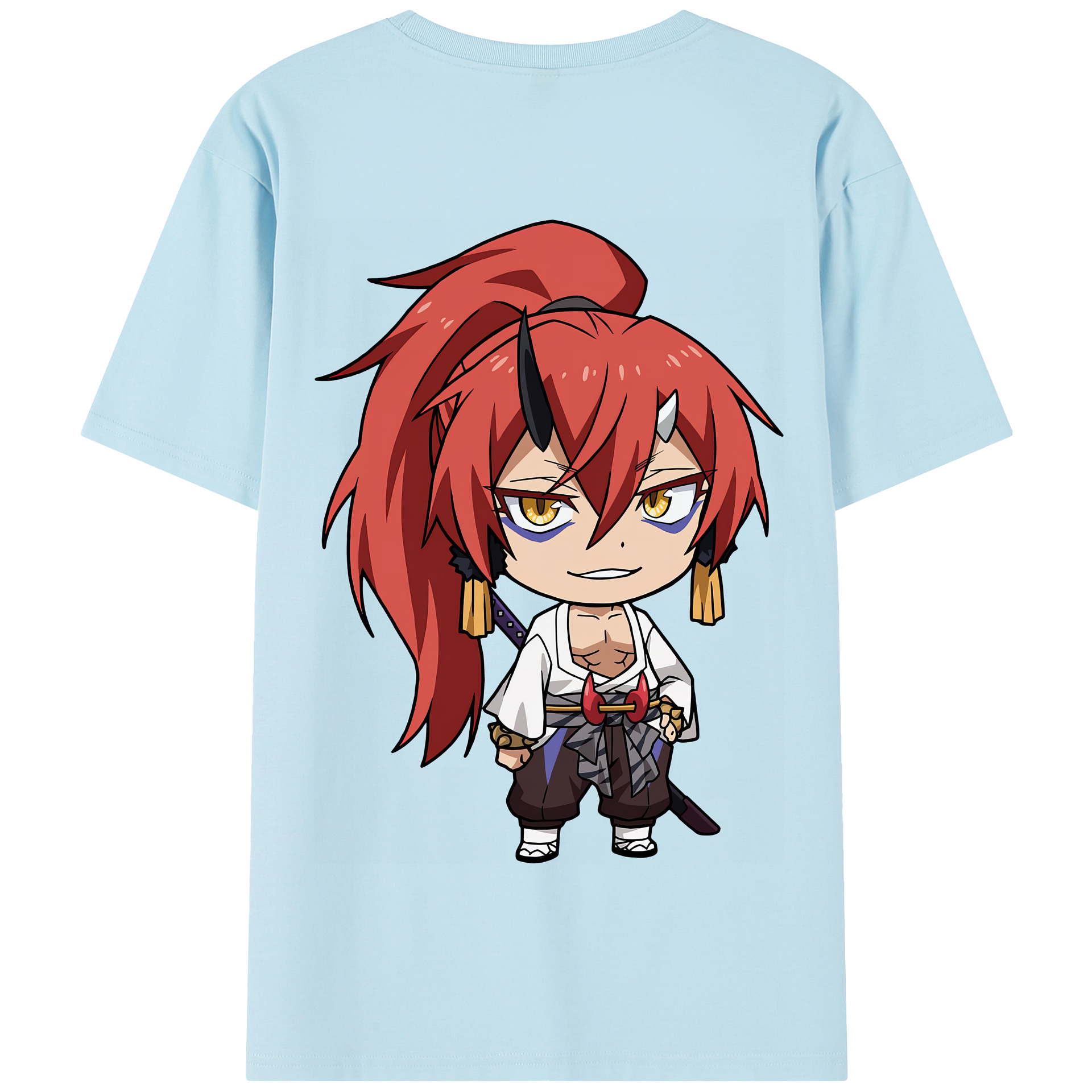 （画像用） 転スラ Regarding Reincarnated to Slime 綿100％半袖Tシャツ（背面プリント）